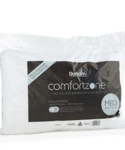 Comfortzone Hollowfibre Medium-Support Walled Pillow -Dunelm-shop 1000007961 alt03