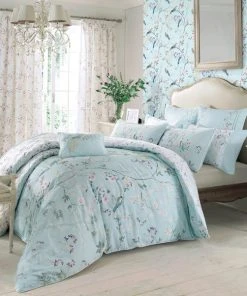 Dorma Maiya Duck Egg Continental Square Pillowcase -Dunelm-shop 1000047336 alt02