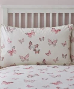 Dunelm Botanica Butterfly Blush Reversible Duvet Cover And Pillowcase Set -Dunelm-shop 1000049848 alt03