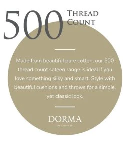 Dorma 500 Thread Count 100% Cotton Sateen Plain White Duvet Cover -Dunelm-shop 1000062931 alt08
