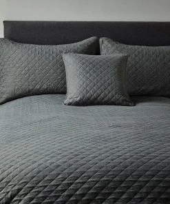 Dunelm Jasper Grey Bedspread -Dunelm-shop 1000074932 alt02