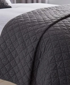 Dunelm Jasper Grey Bedspread -Dunelm-shop 1000074932 alt04