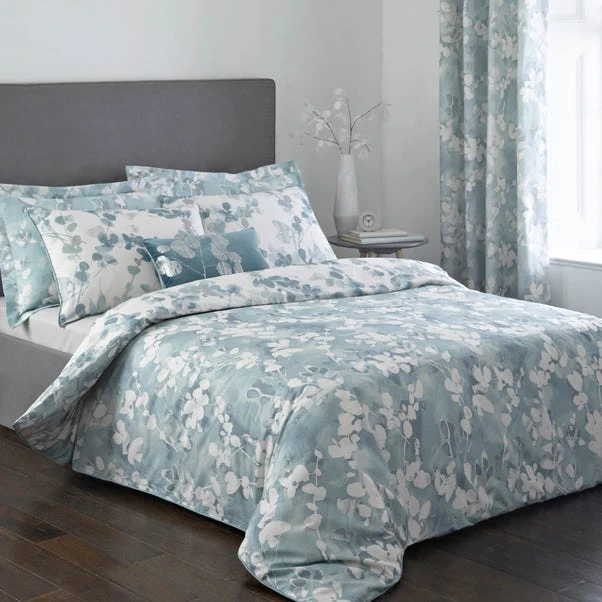 Dunelm Honesty Teal Reversible Duvet Cover And Pillowcase Set 2 Dunelm Honesty Teal Reversible Duvet Cover And Pillowcase Set - Image 2