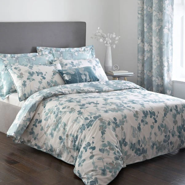 Dunelm Honesty Teal Reversible Duvet Cover And Pillowcase Set 4 Dunelm Honesty Teal Reversible Duvet Cover And Pillowcase Set - Image 4