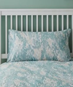 Dunelm Waves Teal Reversible Duvet Cover And Pillowcase Set -Dunelm-shop 1000085364 alt04