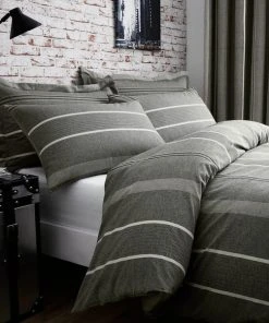Dunelm Willington Grey Striped Woven Duvet Cover And Pillowcase Set 11 Dunelm Willington Grey Striped Woven Duvet Cover And Pillowcase Set -Dunelm-shop 1000085369 alt05