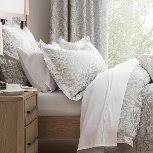 Dorma Winchester Jacquard Grey Duvet Cover 3 Dorma Winchester Jacquard Grey Duvet Cover - Image 3