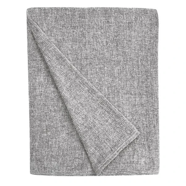 Dunelm Chenille Grey Throw 2 Dunelm Chenille Grey Throw - Image 2