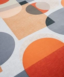 Elements Oscar Reversible Orange Duvet Cover And Pillowcase Set -Dunelm-shop 1000119073 alt03