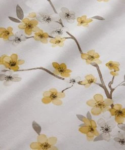 Dunelm Alisha Floral Yellow Reversible Duvet Cover And Pillowcase Set 8 Dunelm Alisha Floral Yellow Reversible Duvet Cover And Pillowcase Set -Dunelm-shop 1000140015 alt02