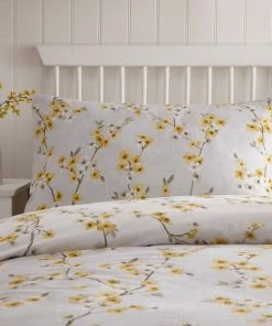 Dunelm Alisha Floral Yellow Reversible Duvet Cover And Pillowcase Set 9 Dunelm Alisha Floral Yellow Reversible Duvet Cover And Pillowcase Set -Dunelm-shop 1000140015 alt03