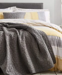 Dunelm Pebble Charcoal Grey Bedspread -Dunelm-shop 1000150555 alt02