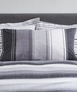 Dunelm Ellis Grey Stripe Reversible Duvet Cover And Pillowcase Set 6 Dunelm Ellis Grey Stripe Reversible Duvet Cover And Pillowcase Set -Dunelm-shop 1000151488 alt02