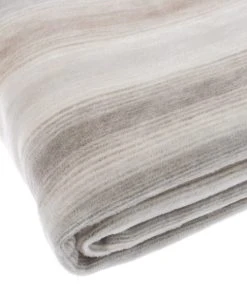 Dunelm Thermosoft Ombre Stripe Natural Throw -Dunelm-shop 1000152686 alt03