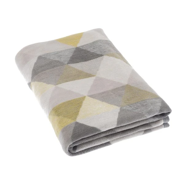 Dunelm Thermosoft Geo Ochre Throw 2 Dunelm Thermosoft Geo Ochre Throw - Image 2