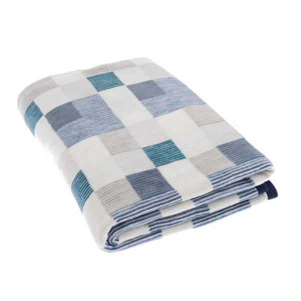 Dunelm Thermosoft Mini Check Blue Throw 2 Dunelm Thermosoft Mini Check Blue Throw - Image 2
