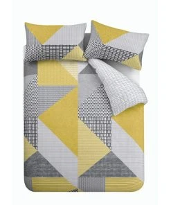 Catherine Lansfield Larsson Geo Ochre Reversible Duvet Cover And Pillowcase Set 9 Catherine Lansfield Larsson Geo Ochre Reversible Duvet Cover And Pillowcase Set -Dunelm-shop 1000155200 alt04