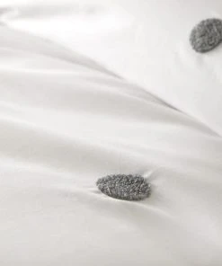 Dunelm Appletree Dot Slate 100% Cotton Duvet Cover And Pillowcase Set -Dunelm-shop 1000157851 alt02