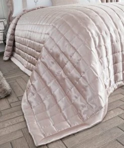 Dunelm Nancy Pink Satin Quilted Bedspread 6 Dunelm Nancy Pink Satin Quilted Bedspread -Dunelm-shop 1000159899 alt02