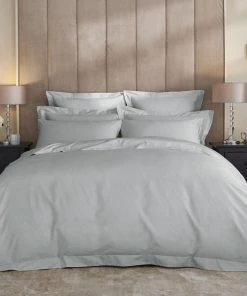 Hotel Cotton 230 Thread Count Sateen Silver Duvet Cover 8 Hotel Cotton 230 Thread Count Sateen Silver Duvet Cover -Dunelm-shop 1000160068 alt01