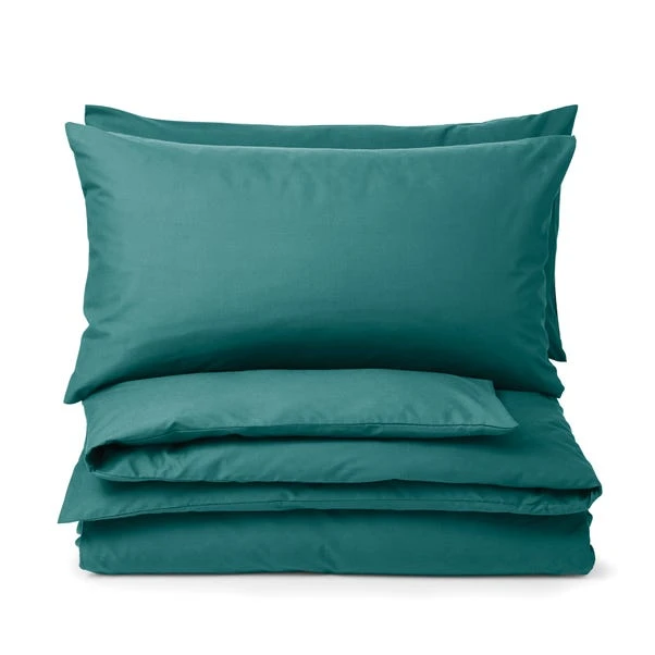 Dunelm Non Iron Plain Dye Teal Standard Pillowcase Pair 2 Dunelm Non Iron Plain Dye Teal Standard Pillowcase Pair - Image 2