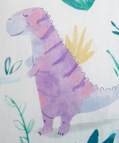 Dunelm Dinosaur Pink Reversible Duvet Cover And Pillowcase Set -Dunelm-shop 1000160557 alt02