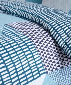 Catherine Lansfield Larsson Geo Teal Duvet Cover And Pillowcase Set 7 Catherine Lansfield Larsson Geo Teal Duvet Cover And Pillowcase Set -Dunelm-shop 1000160864 alt02