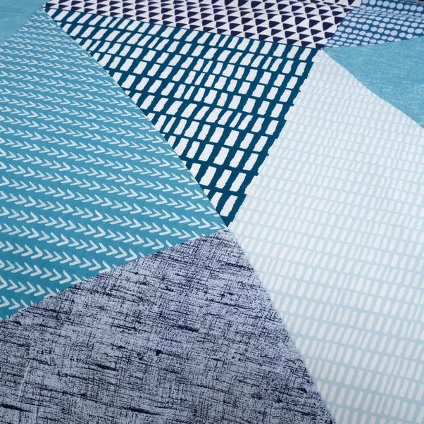 Catherine Lansfield Larsson Geo Teal Duvet Cover And Pillowcase Set 4 Catherine Lansfield Larsson Geo Teal Duvet Cover And Pillowcase Set - Image 4