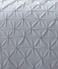 Dunelm Leo Pintuck 100% Cotton Grey Duvet Cover And Pillowcase Set 8 Dunelm Leo Pintuck 100% Cotton Grey Duvet Cover And Pillowcase Set -Dunelm-shop 1000166747 alt02