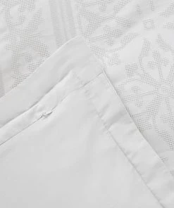 Dorma Purity Paloma 100% Cotton White Jacquard Duvet Cover -Dunelm-shop 1000167044 alt05