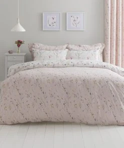 Dunelm Fiori Pink Floral Reversible Duvet Cover And Pillowcase Set 8 Dunelm Fiori Pink Floral Reversible Duvet Cover And Pillowcase Set -Dunelm-shop 1000167103 alt02