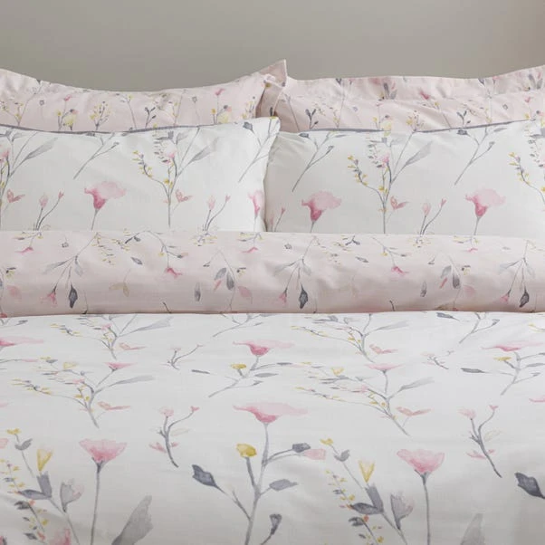 Dunelm Fiori Pink Floral Reversible Duvet Cover And Pillowcase Set 5 Dunelm Fiori Pink Floral Reversible Duvet Cover And Pillowcase Set - Image 5