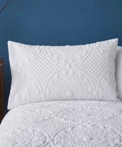 Dunelm Mandalay White Duvet Cover And Pillowcase Set 4 Dunelm Mandalay White Duvet Cover And Pillowcase Set -Dunelm-shop 1000167158 alt01