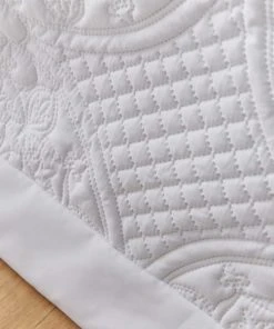 Dunelm Mandalay White Bedspread -Dunelm-shop 1000167161 alt04