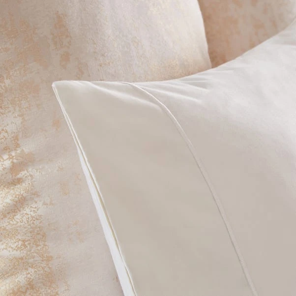Dorma Egyptian Cotton Sateen 1000 Thread Count White Standard Pillowcase 2 Dorma Egyptian Cotton Sateen 1000 Thread Count White Standard Pillowcase - Image 2