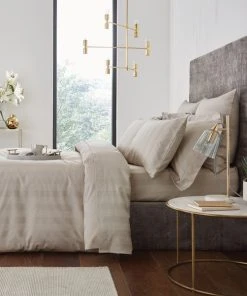 Hotel Cotton 230 Thread Count Natural Stripe Duvet Cover 5 Hotel Cotton 230 Thread Count Natural Stripe Duvet Cover -Dunelm-shop 1000167760 alt02
