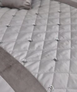 Catherine Lansfield Silver Sequin Cluster Duvet Cover And Pillowcase Set 6 Catherine Lansfield Silver Sequin Cluster Duvet Cover And Pillowcase Set -Dunelm-shop 1000169065 alt02