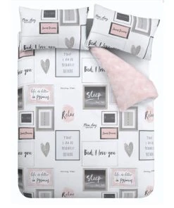 Catherine Lansfield Blush Sleep Dreams Duvet Cover And Pillowcase Set -Dunelm-shop 1000169069 alt04