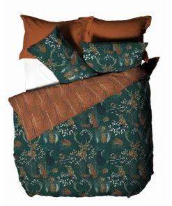 Furn Furn. Riva Forest Fauna Emerald Duvet Cover And Pillowcase Set -Dunelm-shop 1000170833 alt03