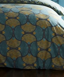 Furn Furn. Riva Decora Teal Duvet Cover And Pillowcase Set -Dunelm-shop 1000170834 alt02