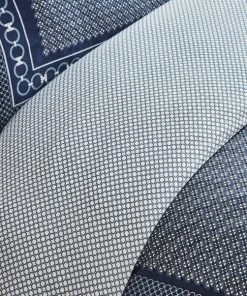 Dorma Abbotswood 100% Cotton Navy Duvet Cover And Pillowcase Set -Dunelm-shop 1000181165 alt04