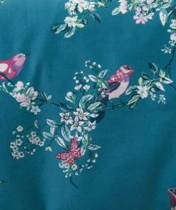 Dunelm Beautiful Birds Teal Duvet Cover And Pillowcase Set -Dunelm-shop 1000181836 alt02