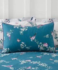 Dunelm Beautiful Birds Teal Duvet Cover And Pillowcase Set -Dunelm-shop 1000181836 alt03