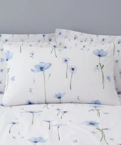 Dunelm Maddie Blue Floral Reversible Duvet Cover And Pillowcase Set -Dunelm-shop 1000181959 alt04