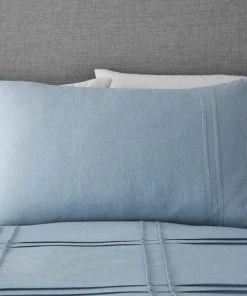 Dunelm Denver Denim Pintuck Duvet Cover And Pillowcase Set 6 Dunelm Denver Denim Pintuck Duvet Cover And Pillowcase Set -Dunelm-shop 1000181962 alt02