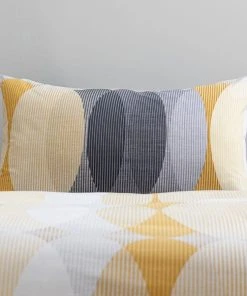 Elements Elijah Ochre Reversible Duvet Cover And Pillowcase Set -Dunelm-shop 1000182064 alt03