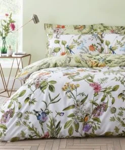 Dunelm Paradise Birds Green Oxford Pillowcase -Dunelm-shop 1000182309 alt03