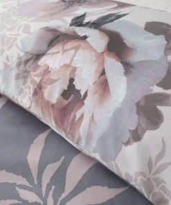 Catherine Lansfield Dramatic Floral Grey Duvet Cover And Pillowcase Set -Dunelm-shop 1000182376 alt02