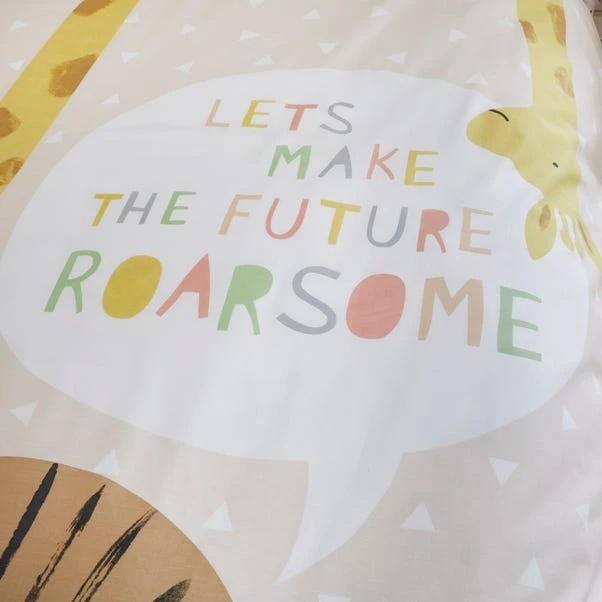 Catherine Lansfield Roarsome Animals Reverisble Duvet Cover And Pillowcase Set 3 Catherine Lansfield Roarsome Animals Reverisble Duvet Cover And Pillowcase Set - Image 3
