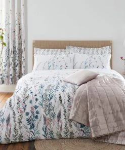 Dunelm Whimsical Botanical Green 100% Cotton Reversible Duvet Cover And Pillowcase Set 8 Dunelm Whimsical Botanical Green 100% Cotton Reversible Duvet Cover And Pillowcase Set -Dunelm-shop 1000185662 alt02